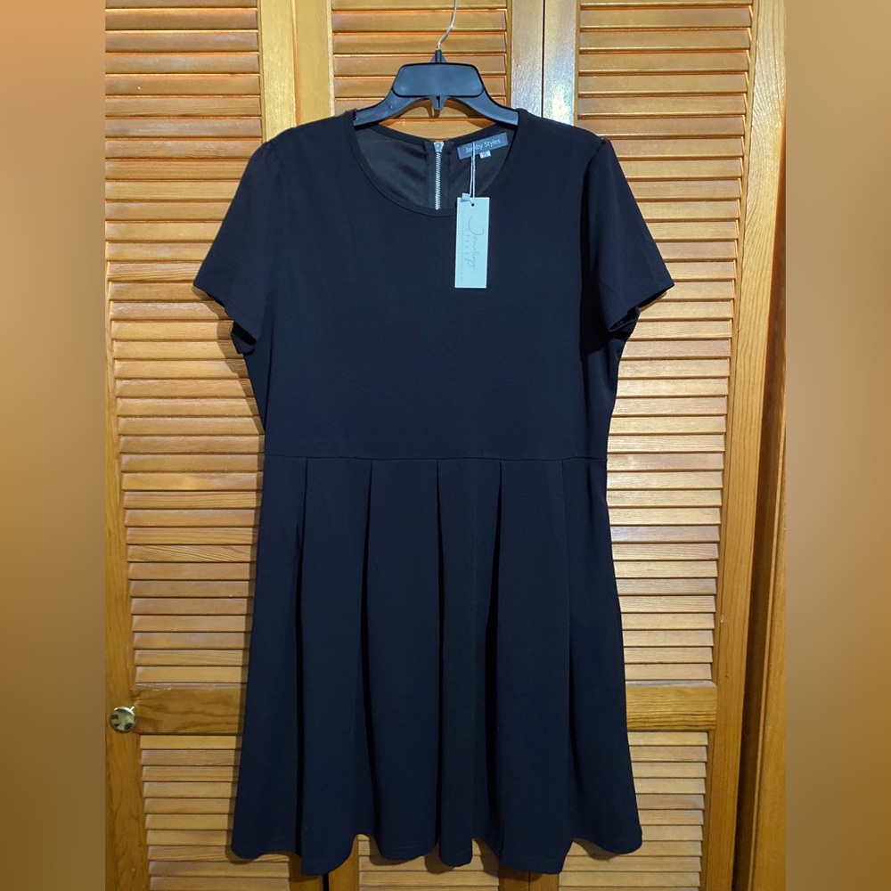 Jamby Black Skater Dress
